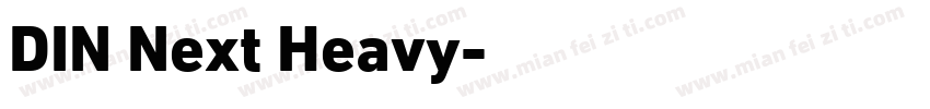 DIN Next Heavy字体转换
